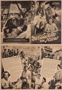 9h147 GAMBLING HELL German program '50 Erich Von Stroheim, Sessue Hayakawa, different images!