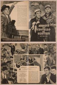 9h150 HIT THE ICE German program '50 many different images of Bud Abbott & Lou Costello!