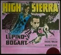 9h088 HIGH SIERRA glass slide '41 Humphrey Bogart as Mad Dog Killer Roy Earle, sexy Ida Lupino!