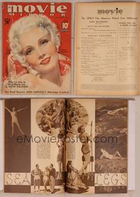 9h007 MOVIE MIRROR magazine July 1934, wonderful art of Marlene Dietrich by Alice Mozert!