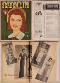 9h017 SCREEN LIFE magazine June 1941, wonderful cartoon art of Ginger Rogers by McGowan Miller!