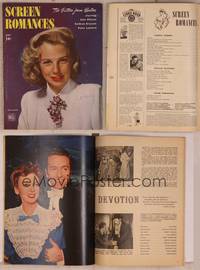 9h051 SCREEN ROMANCES magazine April 1946, June Allyson starring in Two Sisters from Boston!