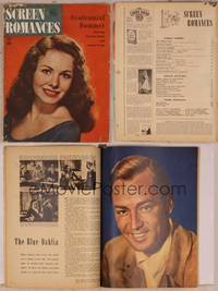 9h053 SCREEN ROMANCES magazine June 1946, pretty Jeanne Crain starring in Centennial Summer!