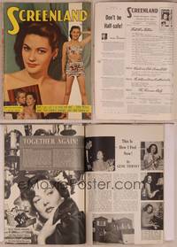 9h067 SCREENLAND magazine August 1948, sexy Yvonne De Carlo & Dan Duryea starring in River Lady!