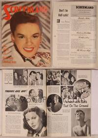 9h071 SCREENLAND magazine December 1948, super close up smiling portrait of Judy Garland!