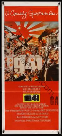 9j587 1941 Aust daybill '79 Steven Spielberg, art of John Belushi as Wild Bill by David McMacken!