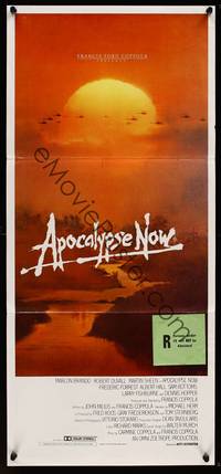 9j609 APOCALYPSE NOW Aust daybill '79 Francis Ford Coppola, cool image of helicopters over 'Nam!