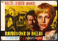 9j029 AS THE SEA RAGES German 33x47 '60 Maria Schell, Cliff Robertson, different art by Goetze!