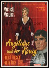 9j131 ANGELIQUE & THE KING German '64 art of pretty Michele Mercier & Robert Hossein!