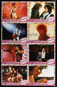 9j018 PURPLE RAIN German LC poster '84 great images of Prince performing, with sexy girls!
