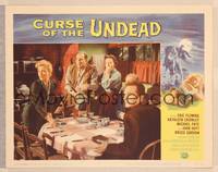 9k206 CURSE OF THE UNDEAD LC #4 '59 top five stars at dinner table staring in shock!
