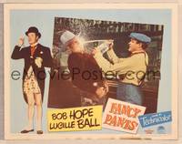 9k231 FANCY PANTS LC #3 '50 butler Bob Hope sprays cowboy with seltzer bottle at bar!