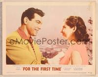 9k245 FOR THE FIRST TIME LC #6 '59 close up of Mario Lanza with gorgeous Johanna von Koczian!