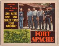 9k248 FORT APACHE LC #5 '48 Ward Bond dresses down Victor McLaglen & other hung over soldiers!