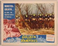 9k265 GOLIATH & THE VAMPIRES LC #6 '64 great image of green-faced barechested monsters in forest!