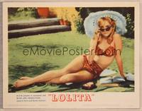 9k321 LOLITA LC #2 '62 Kubrick, classic c/u of sexy Sue Lyon in bathing suit & sunglasses!