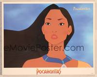 9k381 POCAHONTAS LC '95 Walt Disney, best close up of Native American Indian title character!