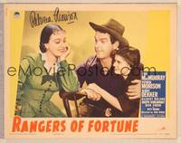 9k391 RANGERS OF FORTUNE signed LC '40 by Patricia Morison, who's w/Fred MacMurray & Betty Brewer