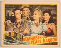 9k397 REMEMBER PEARL HARBOR signed LC '42 by Don Red Berry, who's with three sexy ladies!