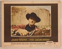 9k419 SEARCHERS LC #4 '56 John Ford, best close up of John Wayne with hands on horse!