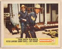 9k421 SERGEANTS 3 LC #5 '62 John Sturges, close up of cavalrymen Frank Sinatra & Dean Martin!
