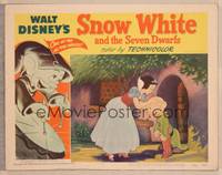 9k432 SNOW WHITE & THE SEVEN DWARFS LC #6 R51 Disney, Snow White leaning over to kiss Dopey!