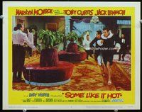 9k435 SOME LIKE IT HOT LC #2 '59 Tony Curtis & Jack Lemmon in drag running from bad guys!