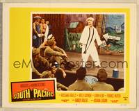 9k437 SOUTH PACIFIC LC #8 '59 Mitzi Gaynor sings on stage in sailor suit, Rodgers & Hammerstein!