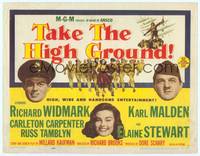 9k119 TAKE THE HIGH GROUND TC '53 Korean War soldiers Richard Widmark & Karl Malden, Elaine Stewart