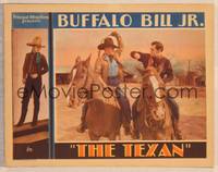 9k459 TEXAN LC '32 Jay Wilsey as Buffalo Bill Jr. on horseback being whipped!