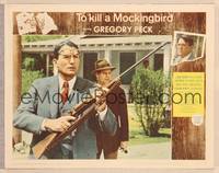 9k472 TO KILL A MOCKINGBIRD LC #5 '63 Gregory Peck with rifle prepares to shoot mad dog in street!