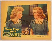 9k476 TORCHY PLAYS WITH DYNAMITE LC '39 Jane Wyman & Sheila Bromley staring at each other in jail!