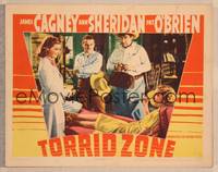 9k478 TORRID ZONE LC '40 James Cagney, Ann Sheridan, Andy Devine & Helen Vinson in the tropics!