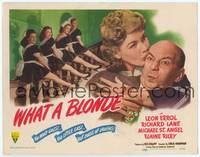 9k137 WHAT A BLONDE TC '45 Leon Errol with too many gals, too little gas, but loads of laughs!