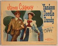 9k517 YANKEE DOODLE DANDY LC '42 James Cagney & Joan Leslie dancing arm-in-arm by shamrock!