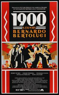 9m050 1900 1sh R91 directed by Bernardo Bertolucci, Robert De Niro, cool Doug Johnson art!