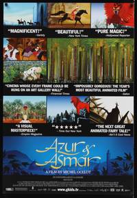 9m075 AZUR & ASMAR 1sh '06 Michel Ocelot's Azur et Asmar, colorful animation images!