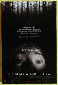 9m106 BLAIR WITCH PROJECT DS 1sh '99 Daniel Myrick & Eduardo Sanchez horror cult classic!