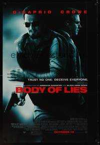 9m111 BODY OF LIES advance DS 1sh '08 Ridley Scott, Leonardo DiCaprio, Russell Crowe!