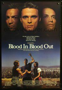 9m115 BOUND BY HONOR DS 1sh '93 Jesse Borrego, Benjamin Bratt, Blood in Blood Out!