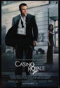 9m135 CASINO ROYALE advance DS 1sh '06 Daniel Craig as James Bond, Eva Green, Mads Mikkelsen