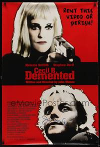 9m026 CECIL B DEMENTED video signed 1sh '00 by John Waters, wild Stephen Dorff, Melanie Griffith!