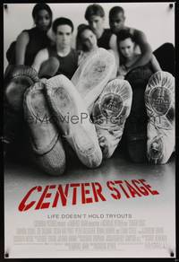 9m136 CENTER STAGE int'l DS 1sh '00 life doesn't hold try-outs, American Ballet Theater dancers!