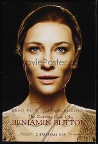 9m156 CURIOUS CASE OF BENJAMIN BUTTON teaser DS 1sh '08 great portrait of pretty Cate Blanchett!