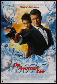 9m175 DIE ANOTHER DAY style C int'l DS 1sh '02 Pierce Brosnan as James Bond & Halle Berry as Jinx!