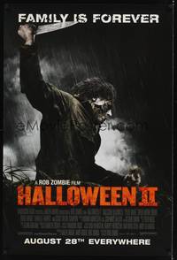 9m258 HALLOWEEN II advance DS 1sh '09 Michael Myers with knife about to stab someone!