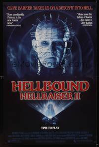 9m268 HELLBOUND: HELLRAISER II 1sh '88 Clive Barker, Pinhead, a descent into hell!