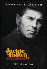 9m323 JACKIE BROWN teaser 1sh '97 Quentin Tarantino, close-up of Robert Forster!