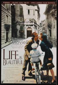 9m363 LIFE IS BEAUTIFUL 1sh '97 Roberto Benigni's La Vita e bella, Nicoletta Braschi!