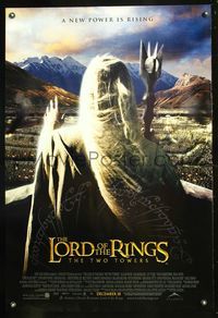 9m376 LORD OF THE RINGS: THE TWO TOWERS DS Int'l advance 1sh '02 Peter Jackson epic, J.R.R. Tolkien
